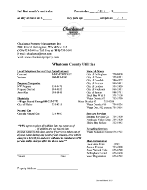 Washington Lease Agreement