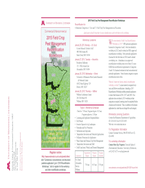 2015 Minnesota Field Crop Pest Management Recertification Workshop
