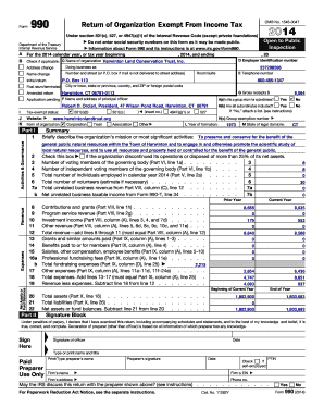 Form 990 Return of Organization Exempt From Income Tax