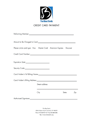 Credit Card Payment Form
