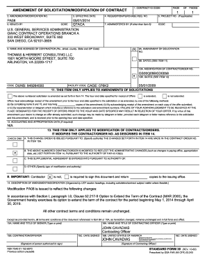 Amendment of Solicitation/Modification of Contract