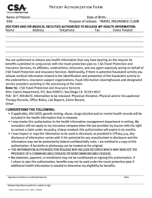 Trip Cancellation Claim Form