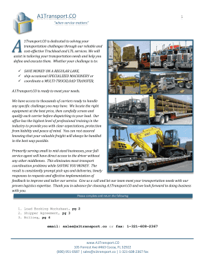 Shipper to Broker Agreement