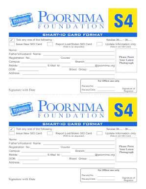 Foundation S4 Smart-ID Card Application Form