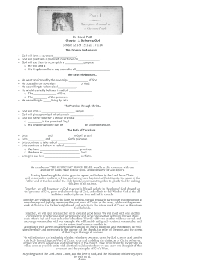 Church Covenant Agreement