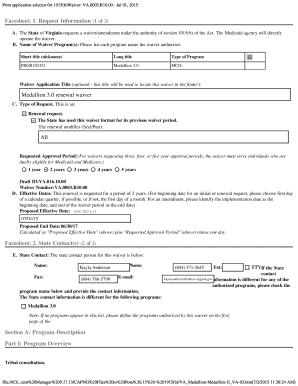 Virginia Medicaid 1915(b) Waiver Application