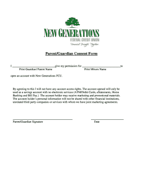 Parent Guardian Consent Form