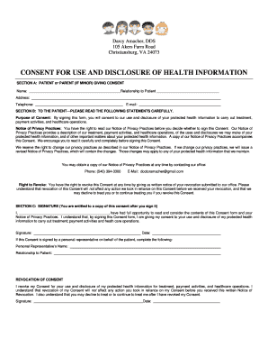 HIPAA Consent Form for Health Information Disclosure