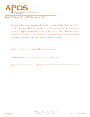 Medical Consent Form