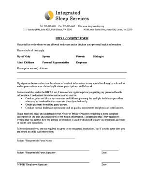 HIPAA Consent Form