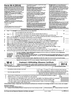 Form W-4 (2014)