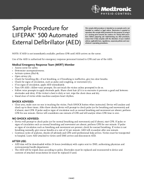 AED Procedure Template
