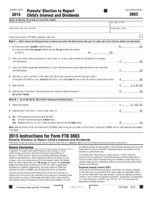 California Form 3803