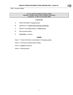 Clean Development Mechanism Project Design Document