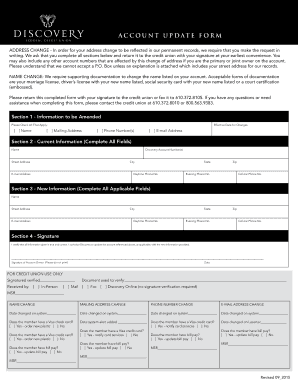 Account Update Form