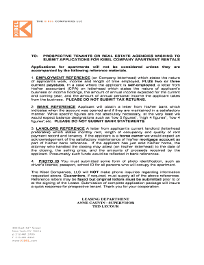 Apartment Rental Application