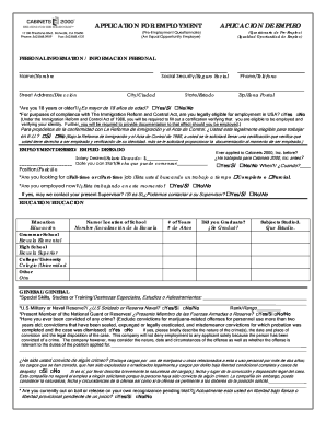 Employment Application Form