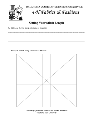 4-H Fabrics & Fashions Sewing Activity