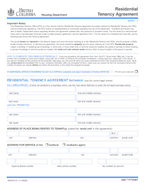 Residential Tenancy Agreement