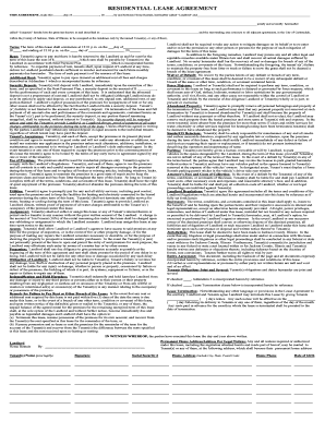 Residential Lease Agreement