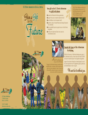 UC Davis Arboretum Annual Appeal Donation Form