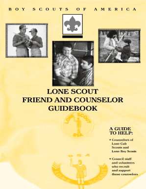 Boy Scouts of America Lone Scout Counselor Guidebook