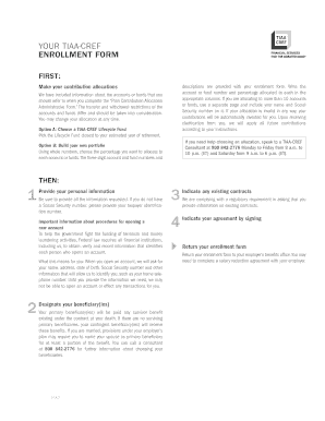 TIAA-CREF Retirement Plan Enrollment Form