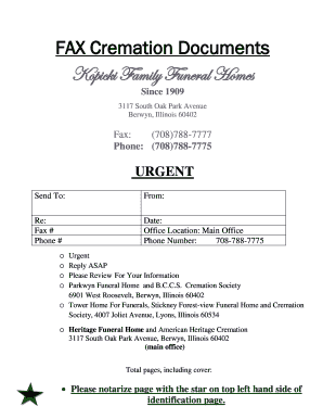 Illinois Cremation Authorization Form