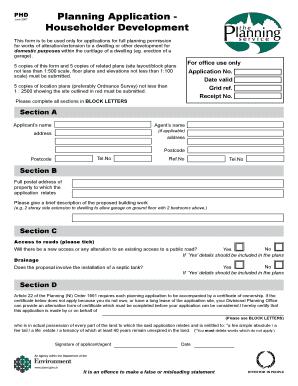 UK Householder Development Planning Application