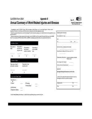 Cal/OSHA Form 300A Annual Summary