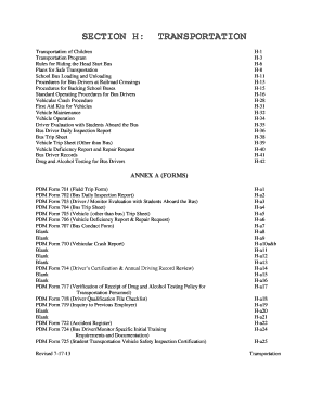 Head Start Field Trip Form