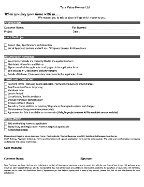 Residential Apartment Application Form