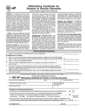 North Carolina NC-4P Form