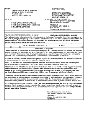 Missouri 1099-MISC Form