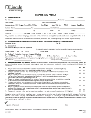 CBIZ Lincoln Life Producer Appointment Application