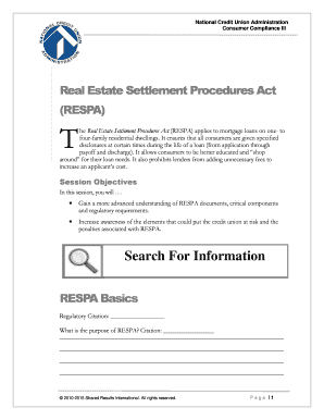 RESPA Consumer Compliance Training