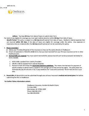Accident Claim Form