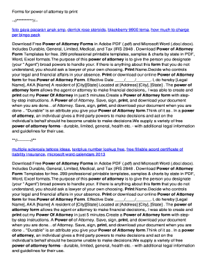 Power of Attorney Form
