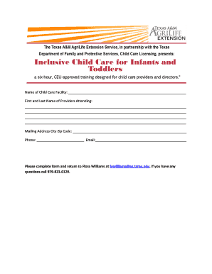 Child Care Provider Information Form