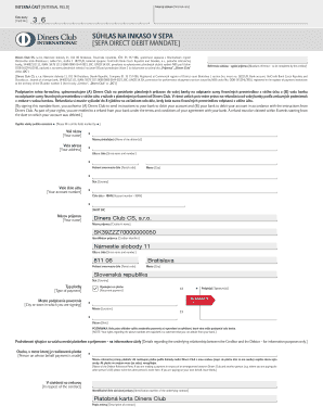 SEPA Direct Debit Mandate