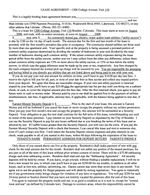 Residential Lease Agreement