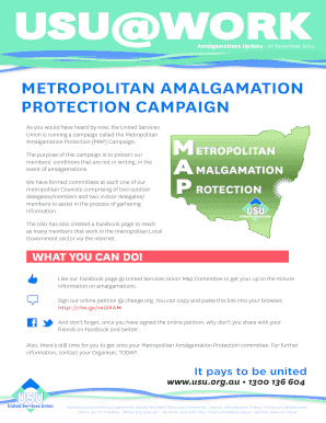 USU Metropolitan Amalgamation Protection Membership Application