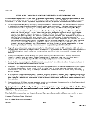 Rogue River Participant Agreement