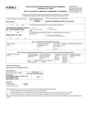 Initial Statement of Beneficial Ownership of Securities