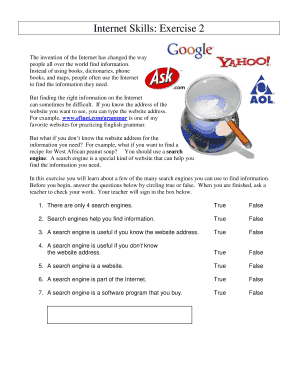 Internet Skills Exercise 2