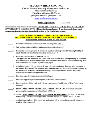 TEQUESTA HILLS COA INC CO Sea Breeze Community