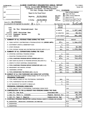 Illinois Charitable Organization Annual Report