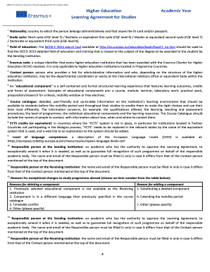 Erasmus+ Learning Agreement for Studies