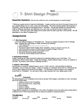 T-Shirt Design Project