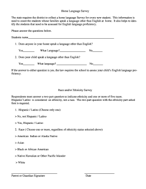 Home Language Survey